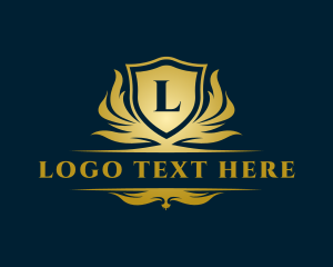 Luxury - Royal Medieval Crest Shield logo design