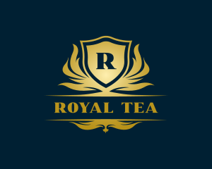 Royal Medieval Crest Shield logo design