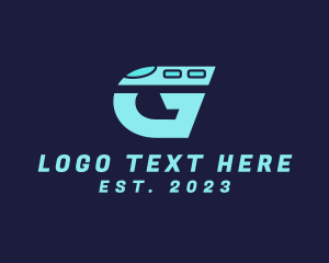 Terminal - Train Letter G logo design