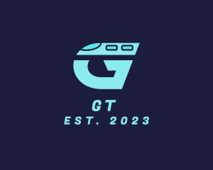 Train Letter G logo design