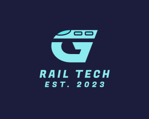 Rail - Train Letter G logo design