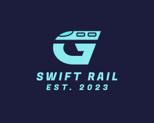 Rail - Train Letter G logo design