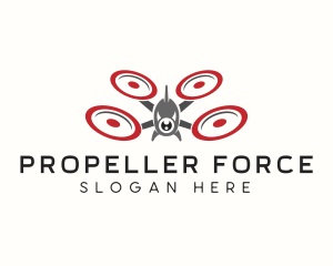 Propeller - Drone Propeller Flight logo design