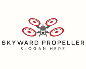 Drone Propeller Flight logo design