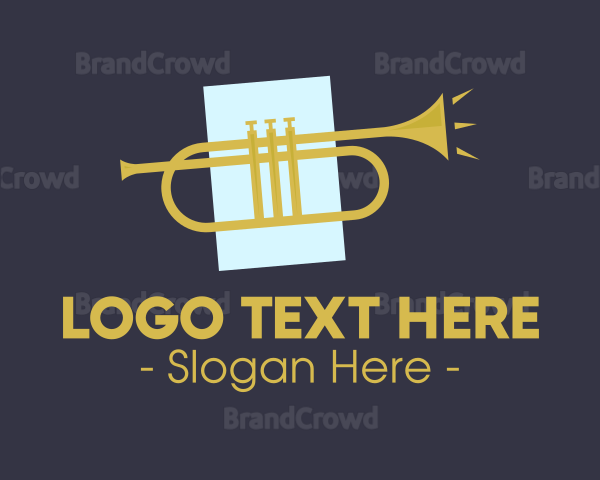 Jazz Trumpet Music Logo