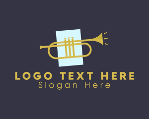 Jazz Trumpet Music Logo