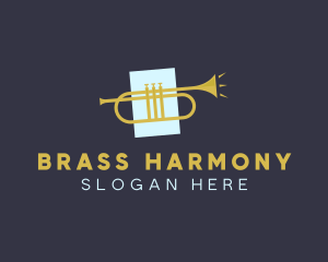 Jazz Trumpet Music logo design