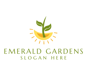 Botany Plant Leaf  logo design