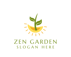 Botany Plant Leaf  logo design