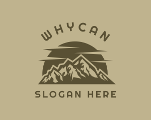 Rustic Mountain Peak logo design