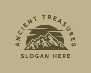 Rustic Mountain Peak logo design