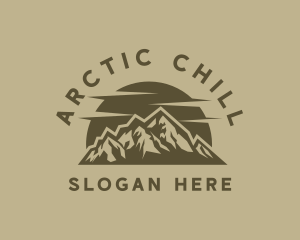 Rustic Mountain Peak logo design