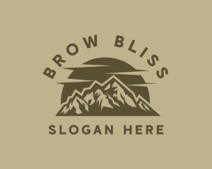 Rustic Mountain Peak logo design