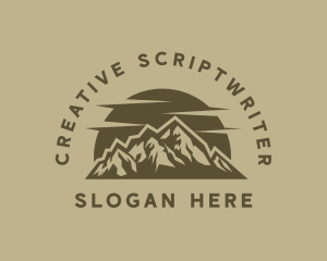 Rustic Mountain Peak logo design