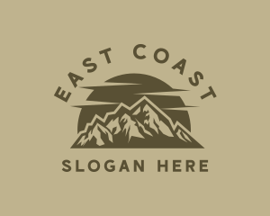 Rustic Mountain Peak logo design