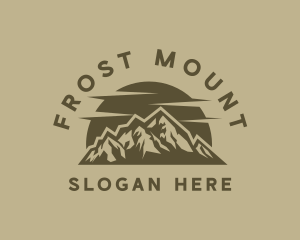 Rustic Mountain Peak logo design