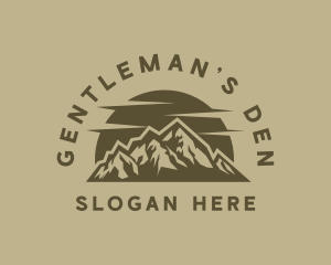 Rustic Mountain Peak logo design