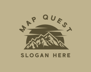 Rustic Mountain Peak logo design