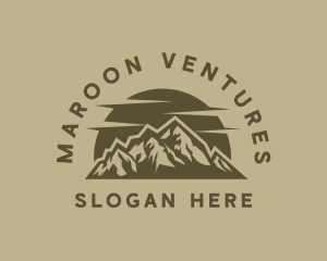 Rustic Mountain Peak logo design