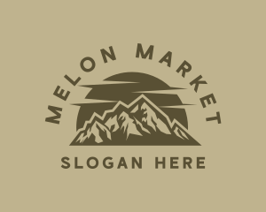 Rustic Mountain Peak logo design