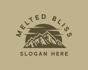 Rustic Mountain Peak logo design