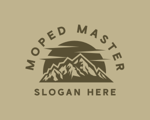 Rustic Mountain Peak logo design