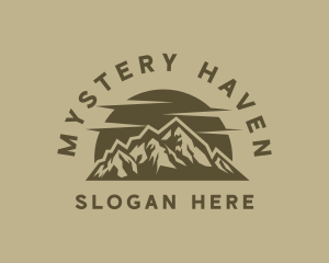 Rustic Mountain Peak logo design