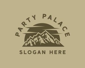 Rustic Mountain Peak logo design