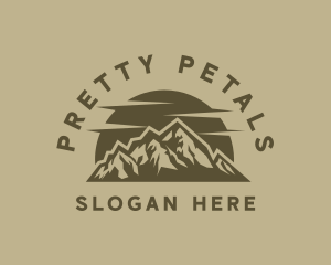 Rustic Mountain Peak logo design