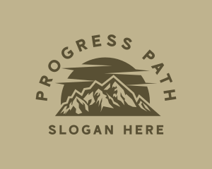 Rustic Mountain Peak logo design