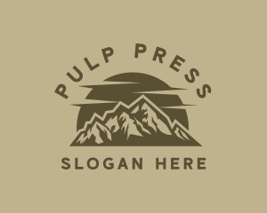 Rustic Mountain Peak logo design