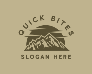 Rustic Mountain Peak logo design