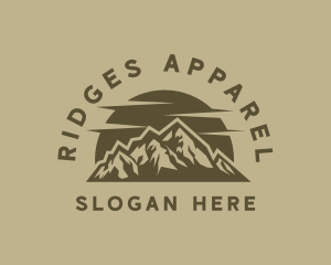 Rustic Mountain Peak logo design