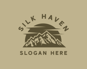 Rustic Mountain Peak logo design