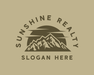 Rustic Mountain Peak logo design