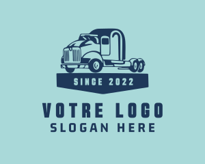 Transportation - Blue Transport Vehicle logo design