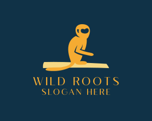 Natural Wild Monkey logo design