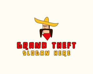 Eatery - Mustache Sombrero Man logo design