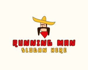 Diner - Mustache Sombrero Man logo design