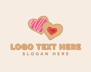 Sweet - Heart Jam Cookie logo design