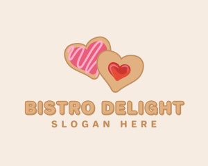 Heart Jam Cookie logo design