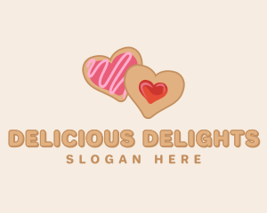 Heart Jam Cookie logo design