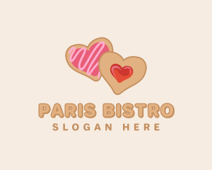 Heart Jam Cookie logo design