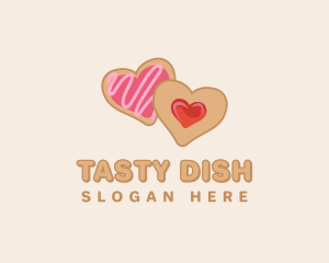 Heart Jam Cookie logo design