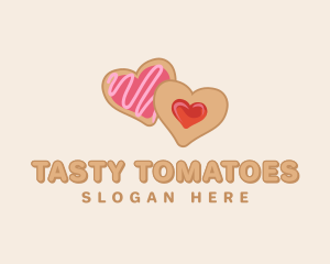 Heart Jam Cookie logo design