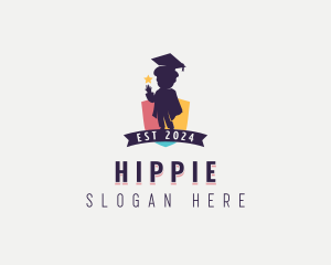 Graduate Hat - Kindergarten Daycare logo design