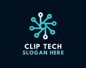 Connection Spin Tech logo design