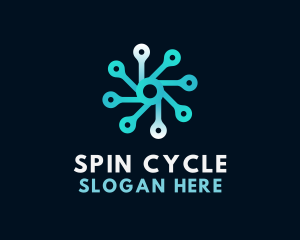 Spin - Connection Spin Tech logo design