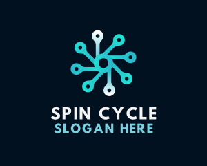 Rotating - Connection Spin Tech logo design