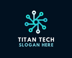 Connection Spin Tech logo design